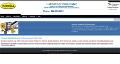 Desktop Screenshot of hubbellicdonlinesales.com