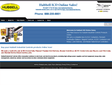 Tablet Screenshot of hubbellicdonlinesales.com